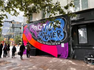 Anti-toxin mural removes pollution in London on Clean Air Day