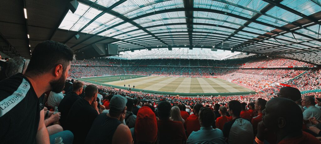 a large crowd of people in a stadium