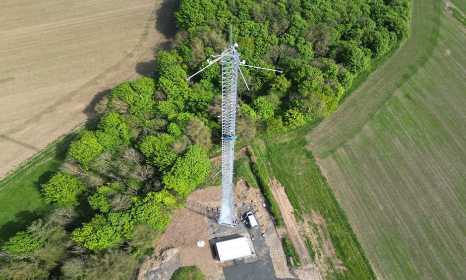 UK’s first ‘tall tower’ for greenhouse has measurement comes online